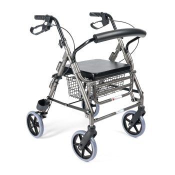 LUCY - Podpórka czterokołowa aluminiowa z podparciem na nogi 1